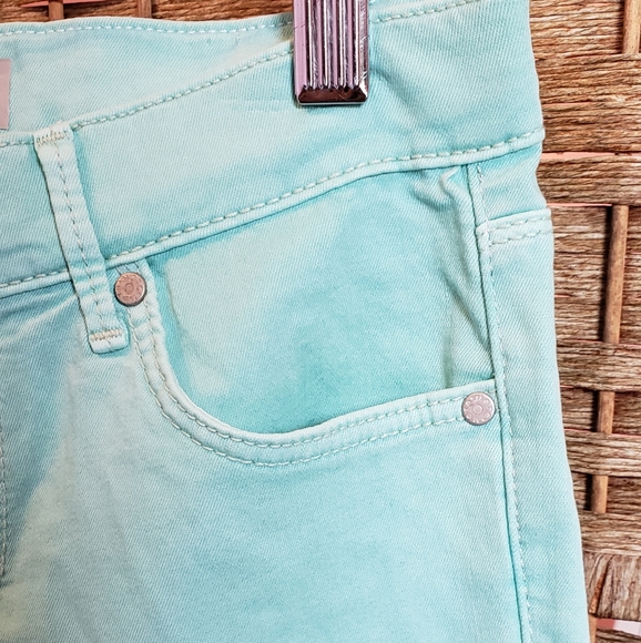 Topshop Moto Leigh Skinny Jeans in Aqua - Picture 4 of 7